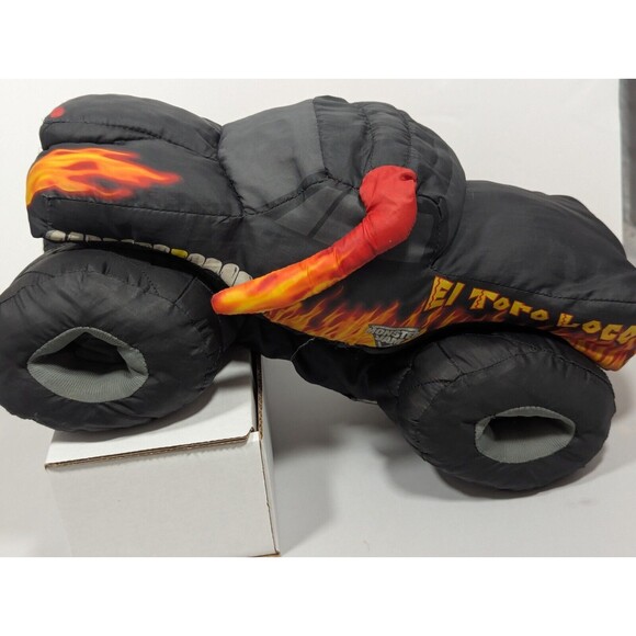 El Toro Loco Nylon Rare Black 2013 Big Monster Jam Stuffed Plush Truck Plush 14" - Picture 1 of 9
